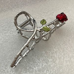 Rose hair clip